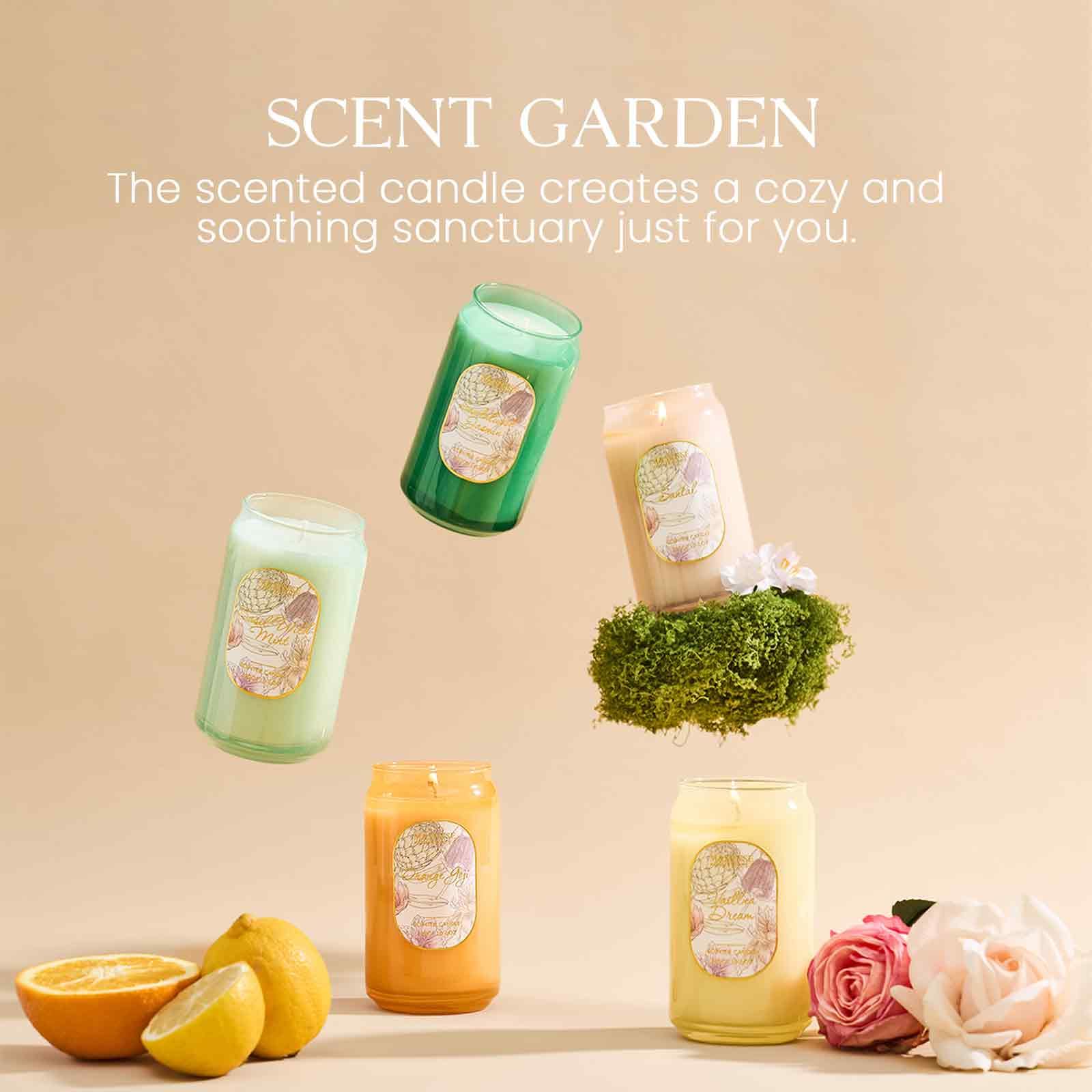 M&SENSE Santal Candles – 10.6 oz Soy Wax, Non-Toxic, Up to 60 Hours, Home Fragrance Gift