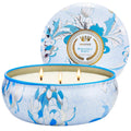 M&SENSE Soy Scented Candles - 12oz, 3 Wick, 40-50h Burn Time | Floral Tin