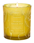 M&SENSE Mango Green Tea Scented Candle – Vegan Soy Wax, 8.1oz, 42-Hour Burn