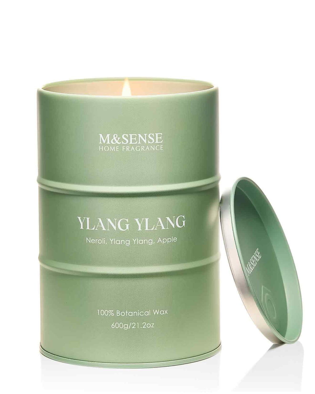 M&SENSE Ylang Ylang Scented Candles - Large 21.2oz Natural Soy, 120-Hour Burn