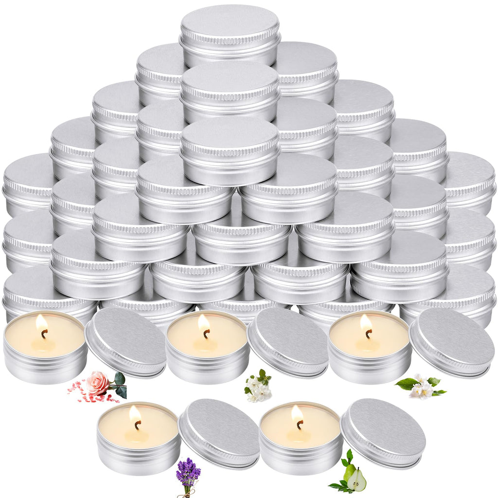MTLEE 50 Pcs Wedding Scented Candles Gift Tin | Aromatherapy Wedding Favors