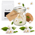 MTLEE 50 Pcs Wedding Jar Candles for Guests Jasmine Scent – Soy Wax, DIY Tag Cards, Wedding Favors