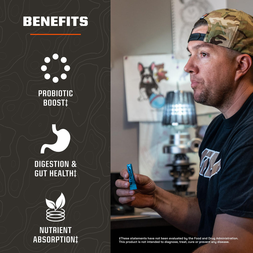 MTN OPS Biotics STM Probiotic Supplement – Gut Health, Digestion & Immunity (Sugar-Free)
