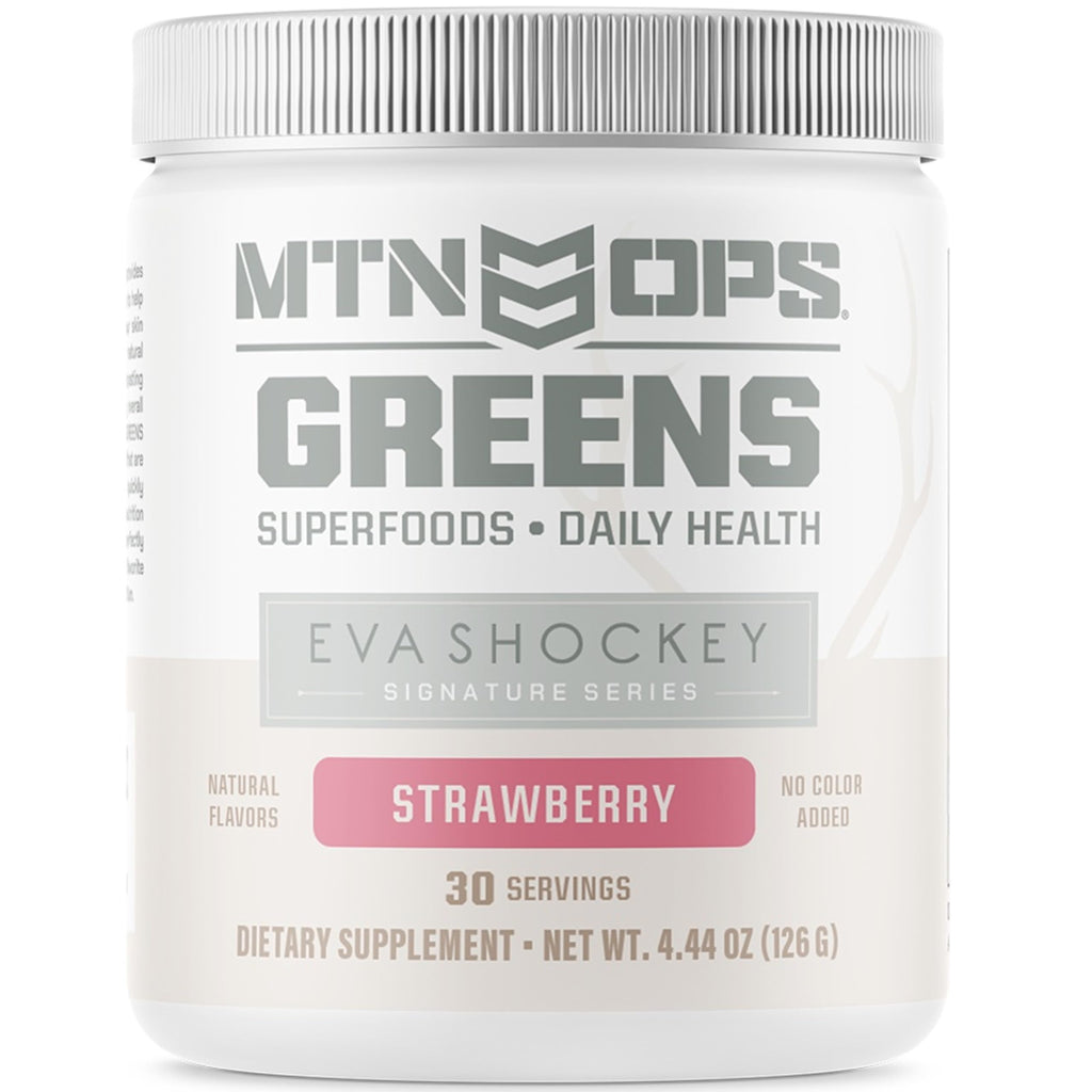 MTN OPS Eva Shockey Signature Series Super Greens – Strawberry, 30 Servings (4.4 oz)