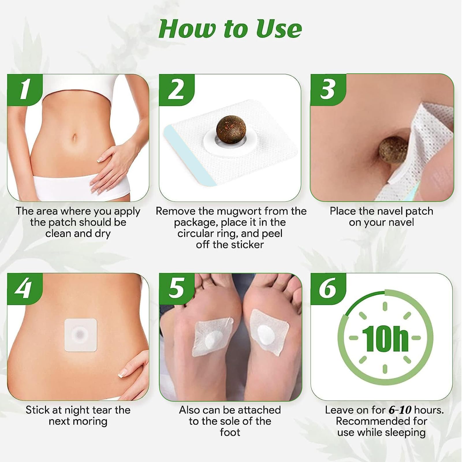 Mugwort Belly Patch – Natural Wormwood Patches & Belly Stickers