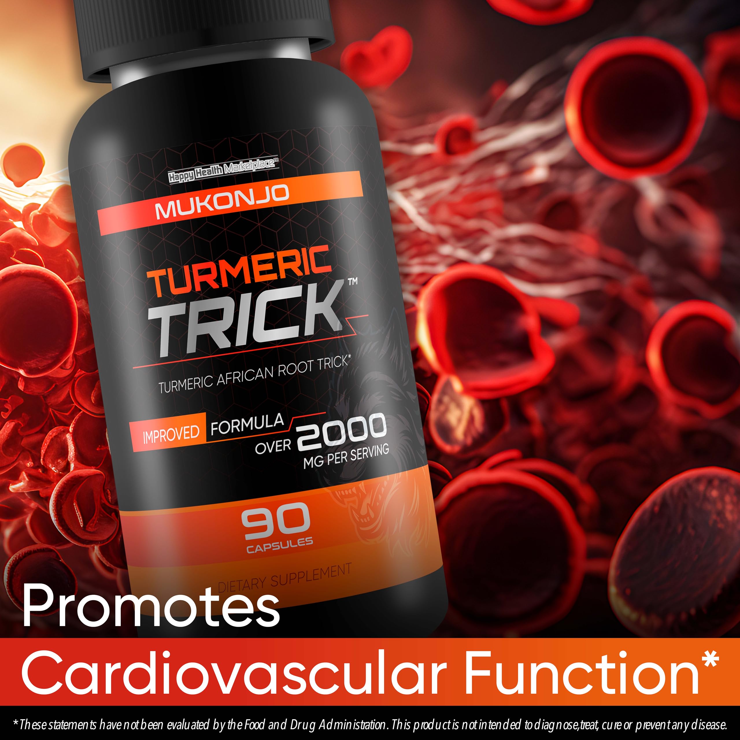 Mukonjo Turmeric Trick for Men – Vitamin D, Zinc & Black Pepper Curcumin