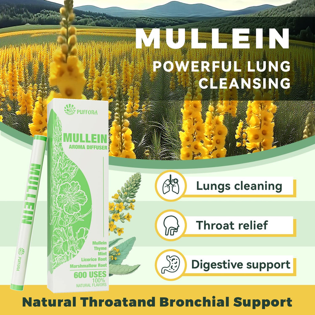 Mullein Herbal Diffuser – Plant-Based Aroma Support with Marshmallow, Licorice & Mint
