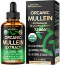 Mullein Drops for Lungs – USDA Organic Mullein Extract, Made in USA