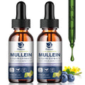 Mullein Drops for Lungs – Lung Detox & Immune Support (60 Servings) – Vegan Tincture