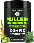 Mullein Gummies with Chlorophyll, D3, K2 & Magnesium – Lung, Immune & Bone Support