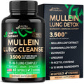 Mullein Leaf Extract for Lung Detox – 15-in-1 Lung Support (USA Made) | Smokers Cleanse
