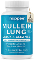 Mullein Leaf Extract for Lung Detox & Cleanse – 60 Capsules | 9-in-1 Lung Health