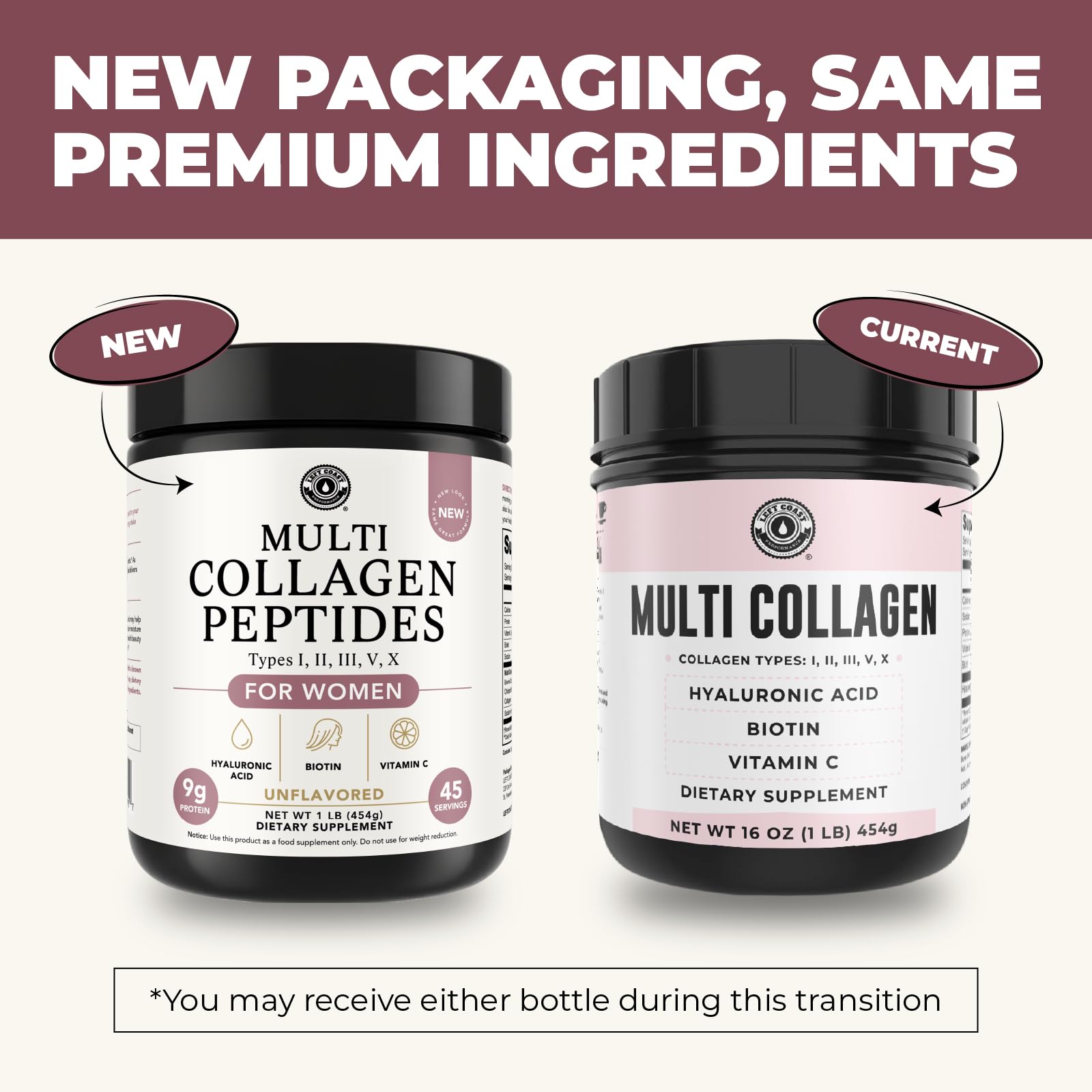 Multi Collagen Peptides Powder I-II-III-V-X with Hyaluronic Acid | Keto & Non-GMO