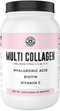 Left Coast Performance Multi Collagen Powder 2lb with Biotin, Hyaluronic Acid & Vitamin C