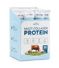 Multi Collagen Protein Powder Packets – Types I, II, III, V & X | Grass-Fed Bovine, Wild-Caught Fish, Free-Range Chicken & Eggshell Collagen | Non-GMO, Halal | 10g per Scoop | 20 Packets