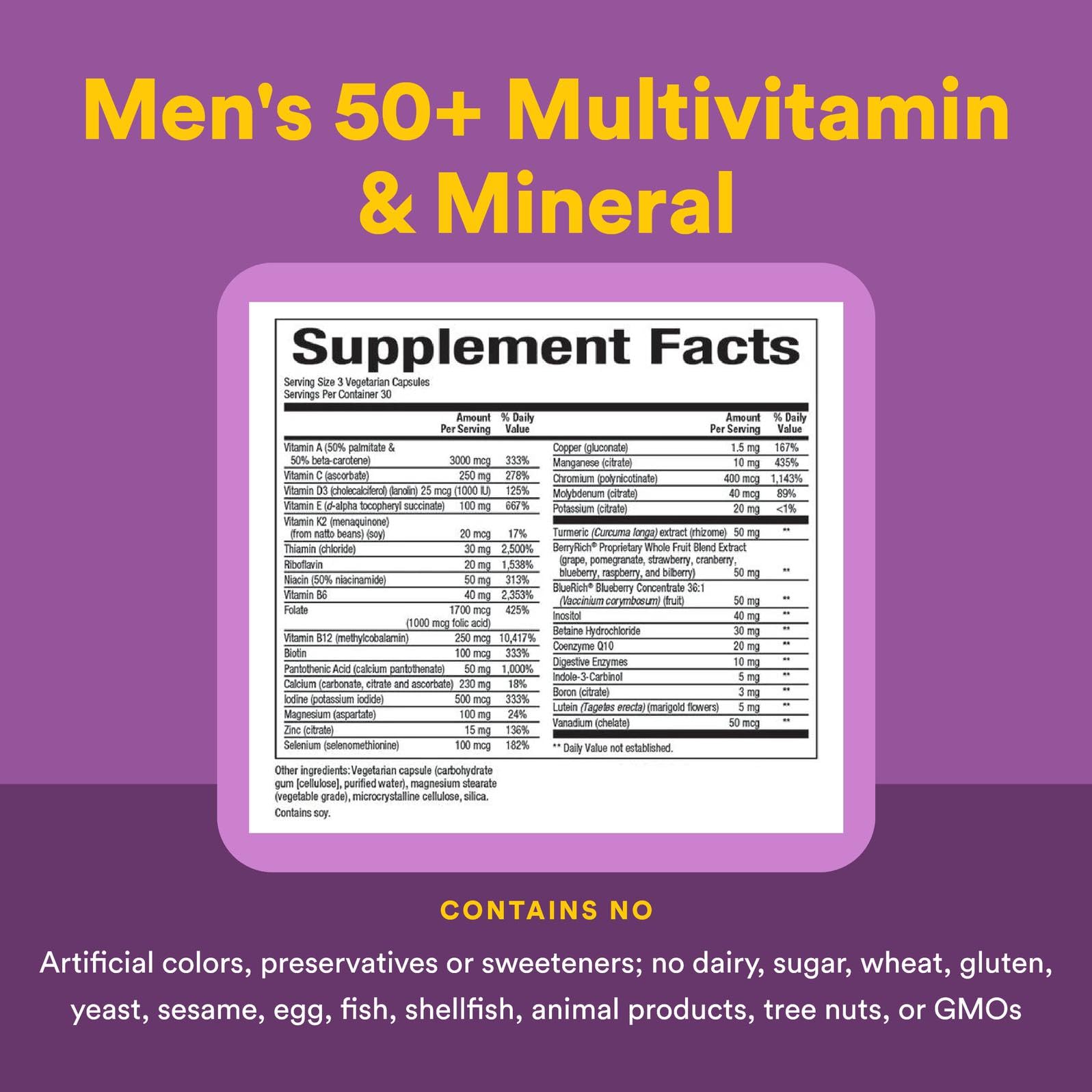 MultiFactors Women's 50+ Multivitamin & Mineral Formula – 90 Capsules | Natural Factors