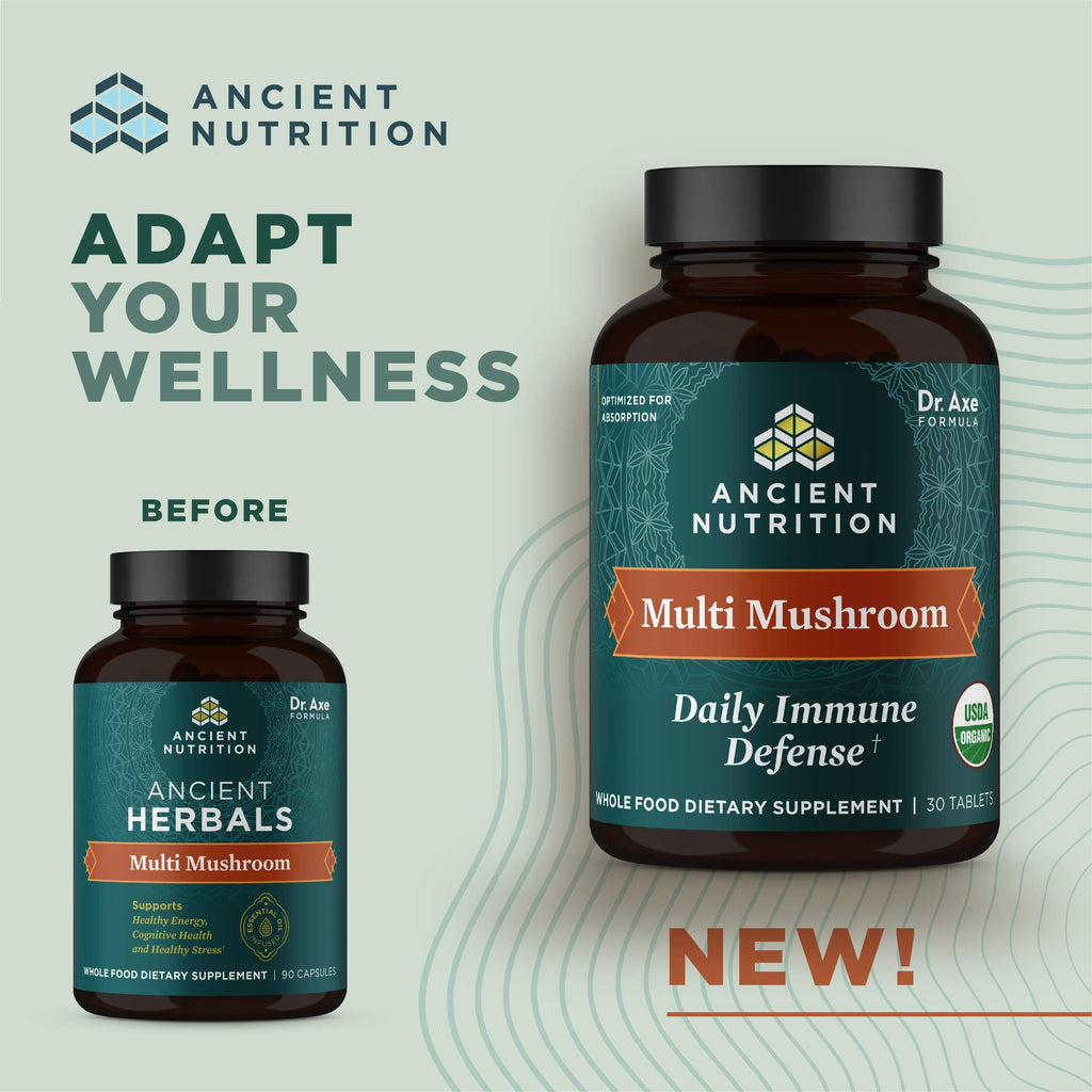 Ancient Nutrition Multi-Mushroom Immune Support – 30 Count