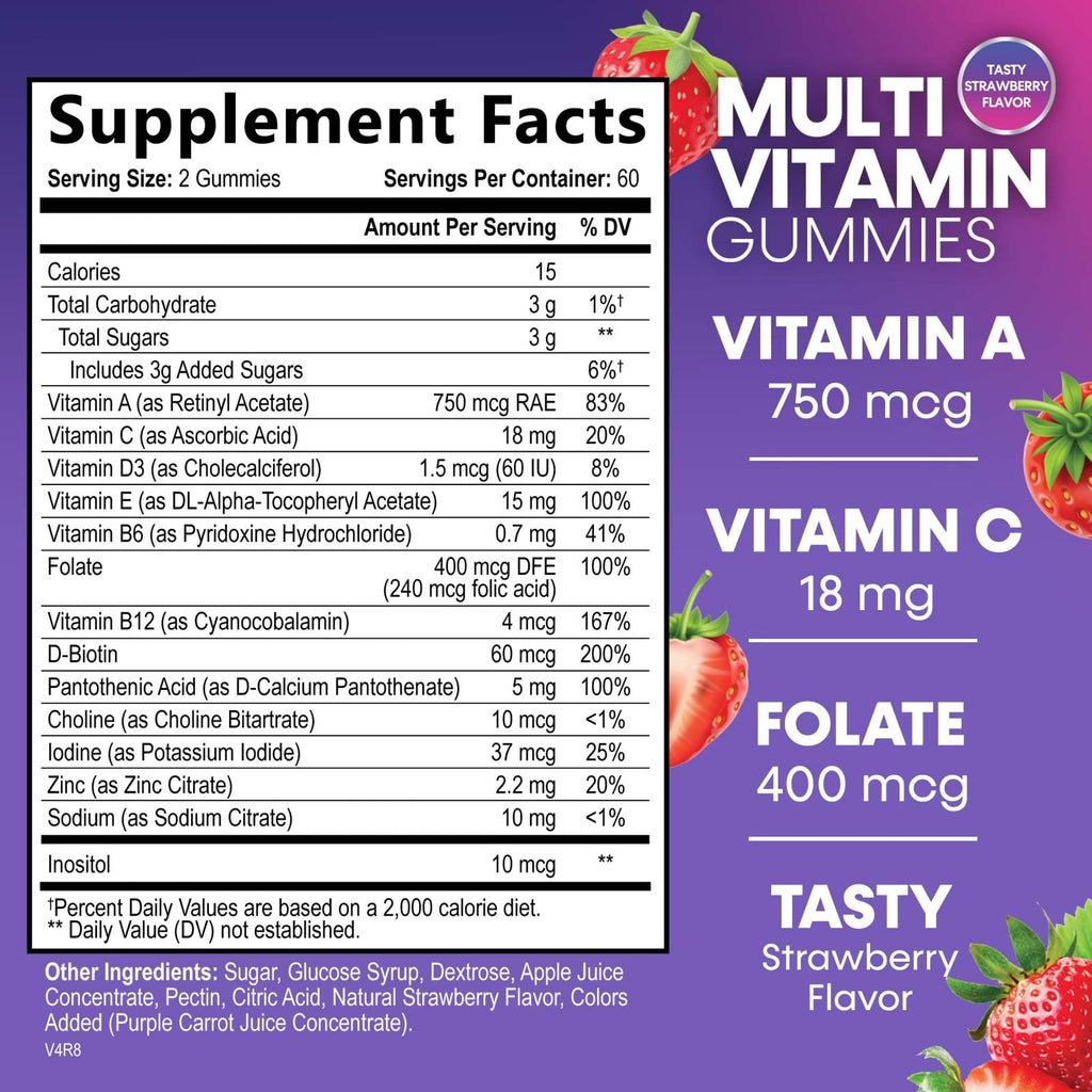 Multivitamin Gummies for Adults – Immune Support & Vitamins