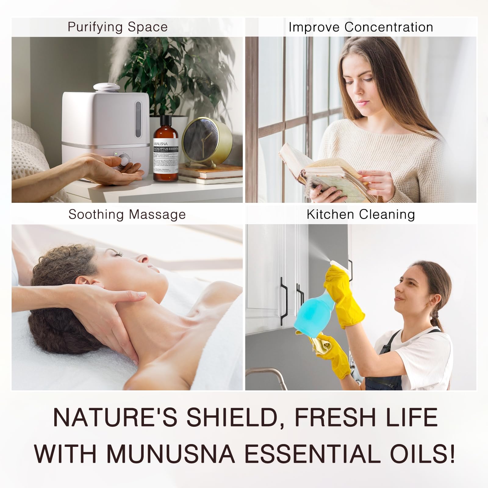 MUNUSNA Eucalyptus Essential Oil – Premium Grade, 100ML, 100% Natural
