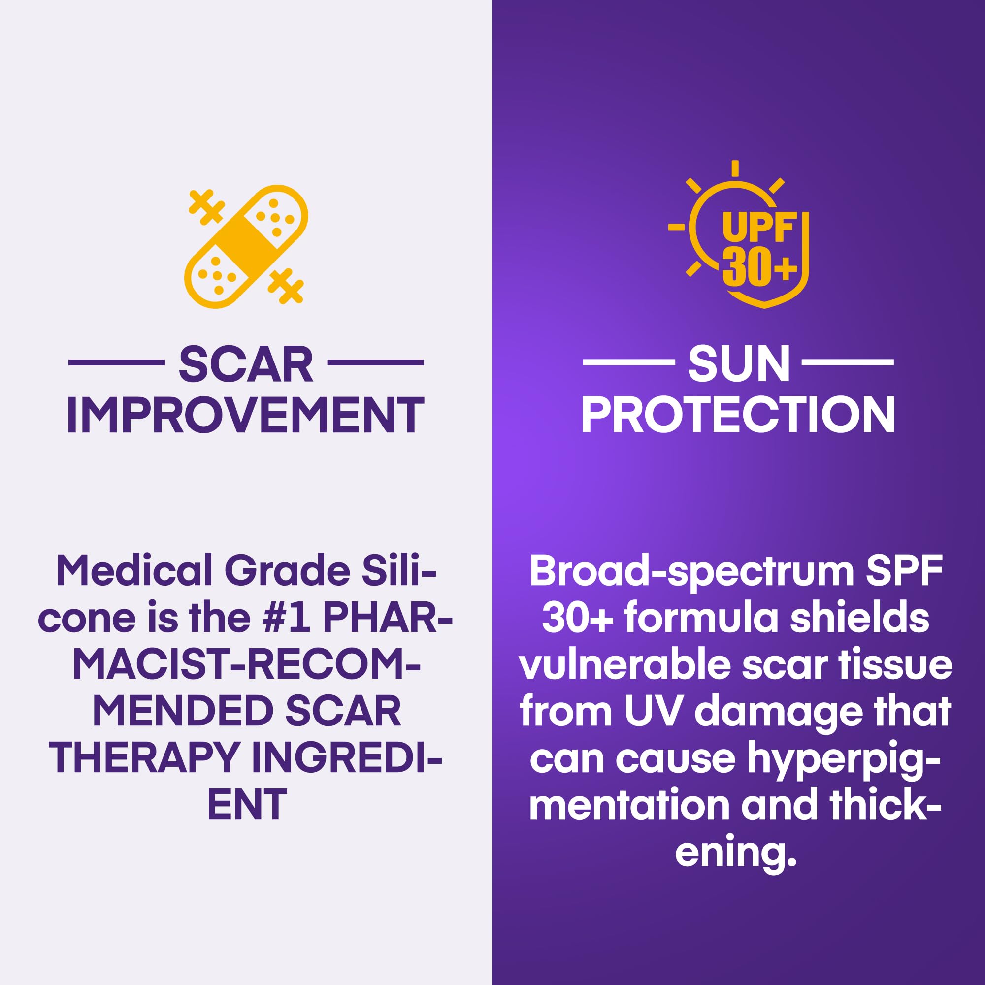 MURASAKI BEAUTY Silicone Scar Gel SPF 30 – Medical-Grade Scar Cream (1.06oz)
