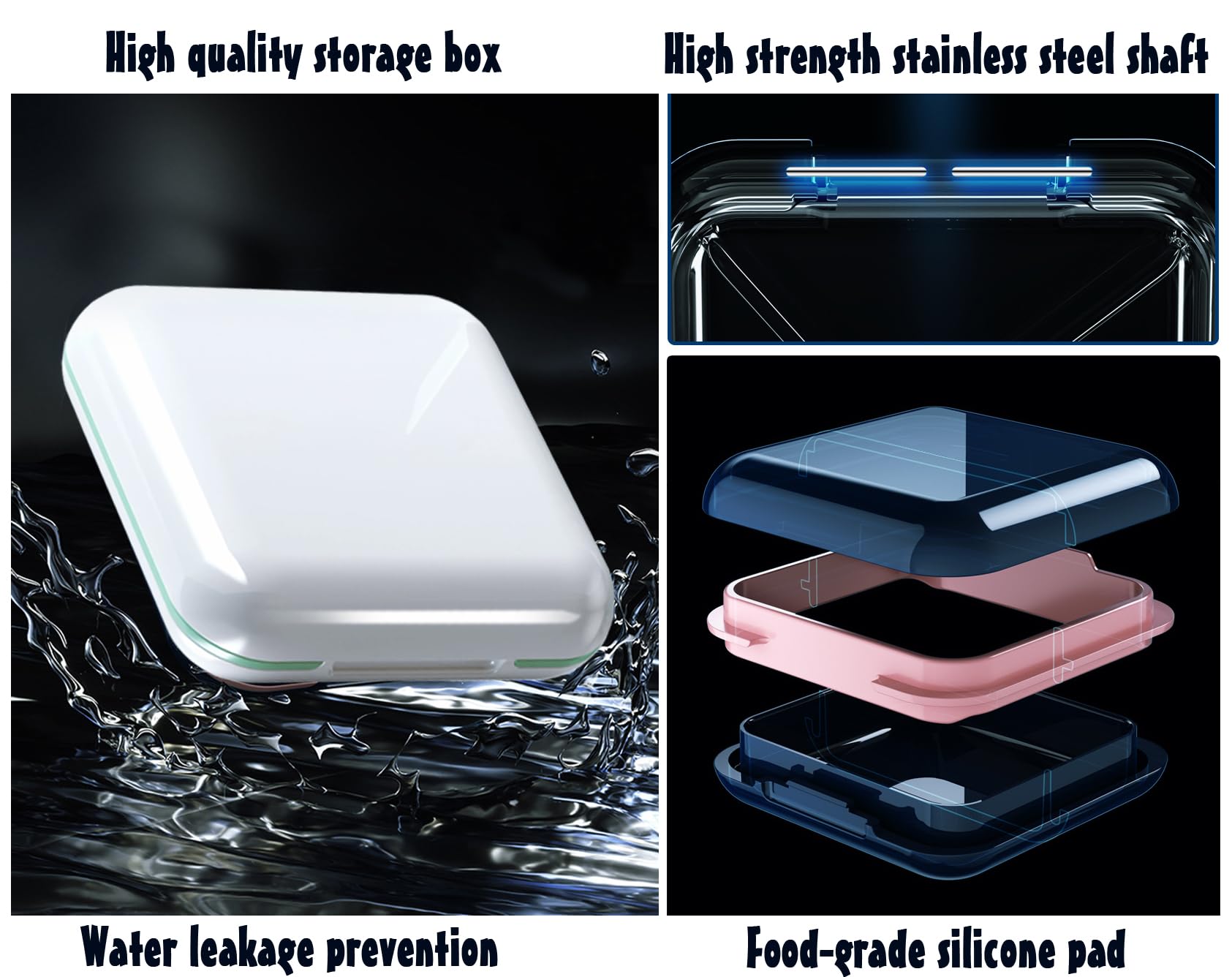 MURRI&MURRDI 2 Pack Retainer Case – Denture Storage & Travel Kit