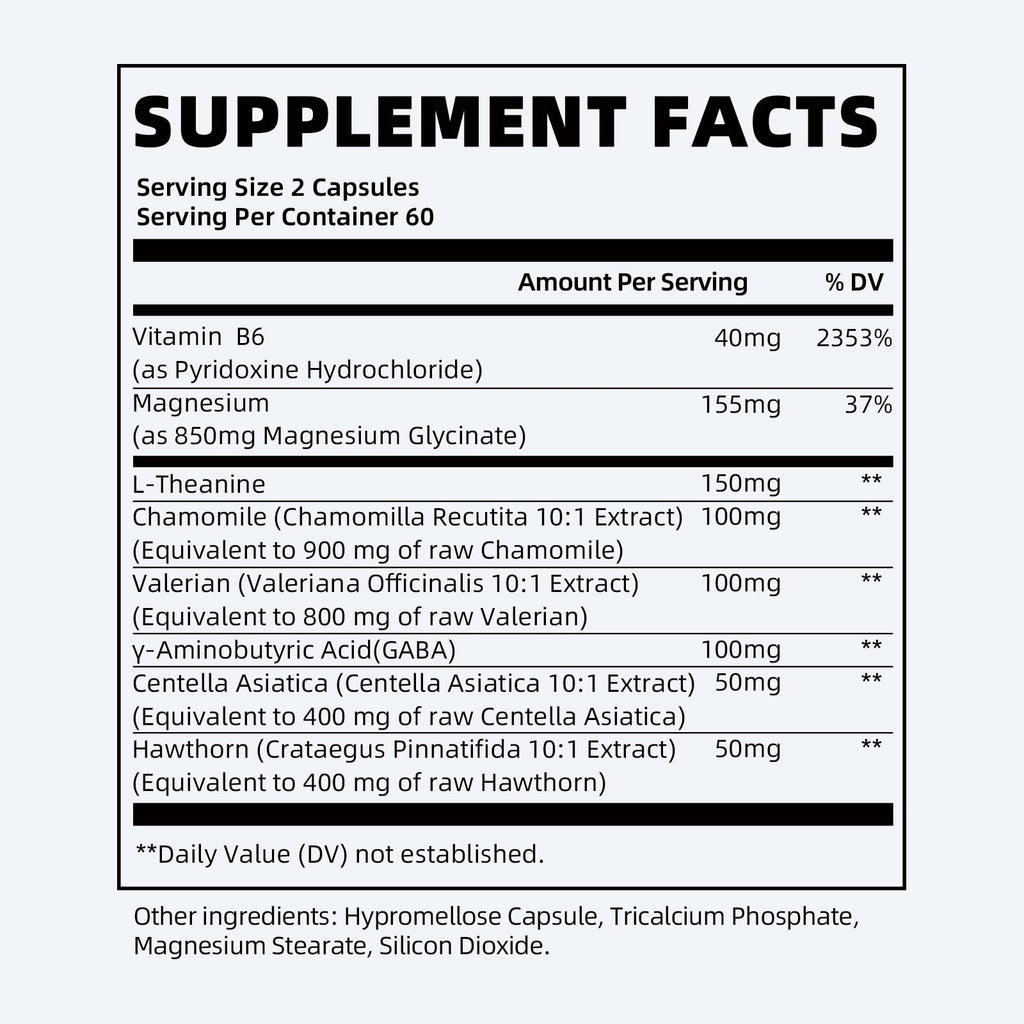 Magnesium Glycinate 850mg Capsules – 120 Count (Vegan, High-Absorption)