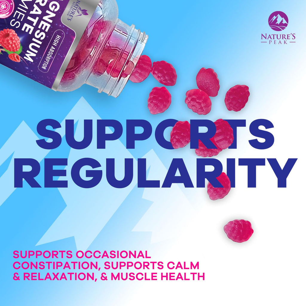 Magnesium Citrate Gummies - High-Absorption Vegan Supplement (120 Gummies)