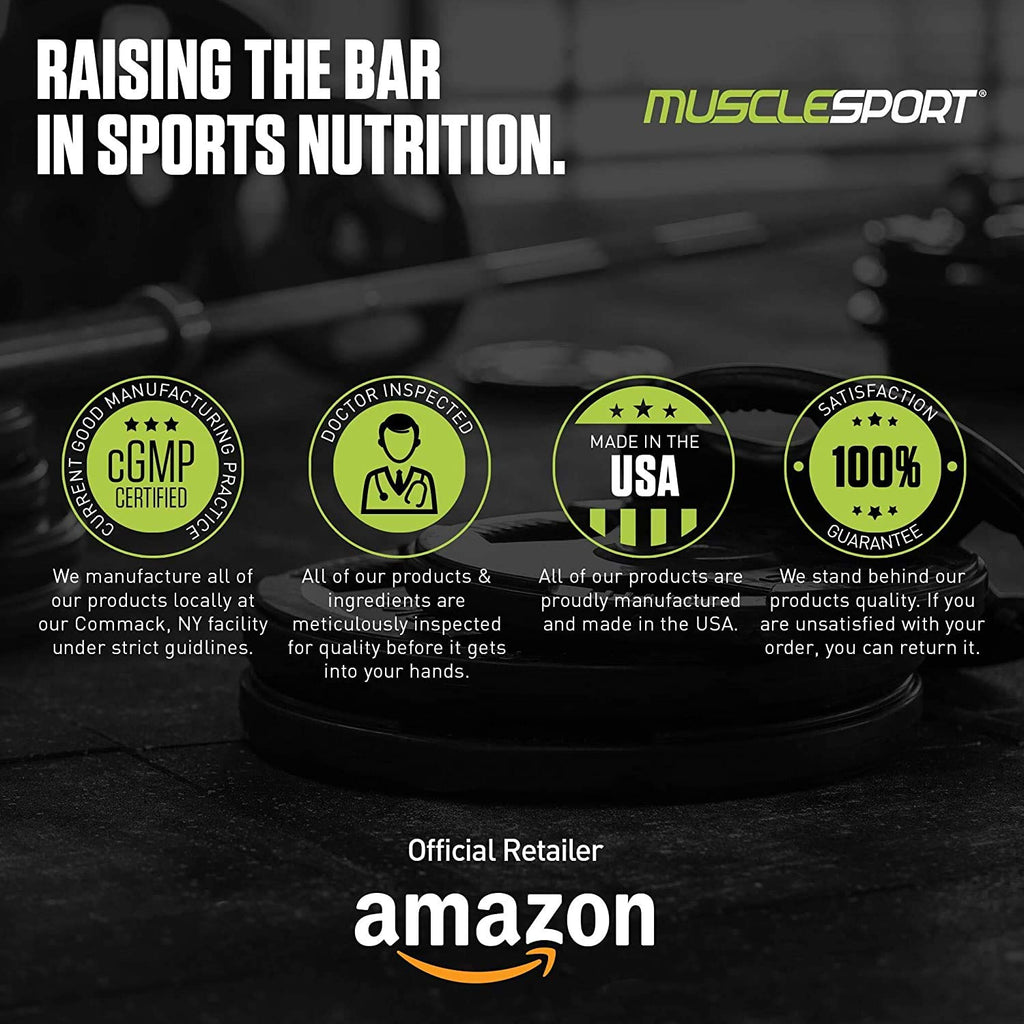 Musclesport BCAA Revolution Mango Splash – Intra-Workout Amino Acid Powder (30 Servings) for Men & Women