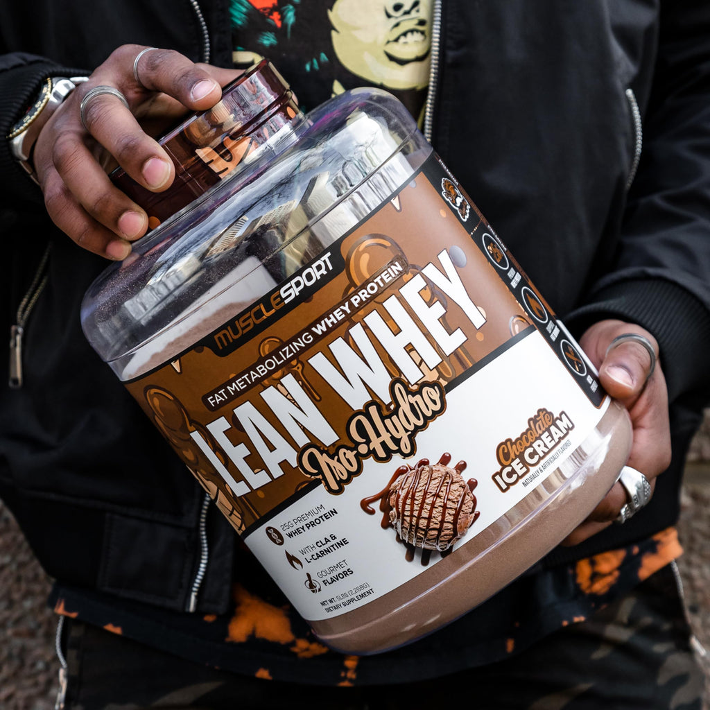 Musclesport Lean Whey Revolution Protein Powder | 25g Protein per Scoop | Whey Isolate & Hydrolysate | Low Calorie, Low Carb, Low Fat | 5lb Chocolate Ice Cream