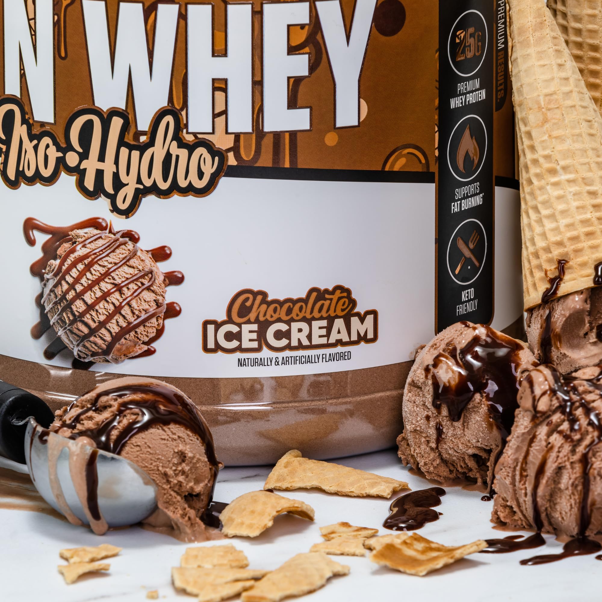 Musclesport Lean Whey Revolution Protein Powder | 25g Protein per Scoop | Whey Isolate & Hydrolysate | Low Calorie, Low Carb, Low Fat | 5lb Chocolate Ice Cream