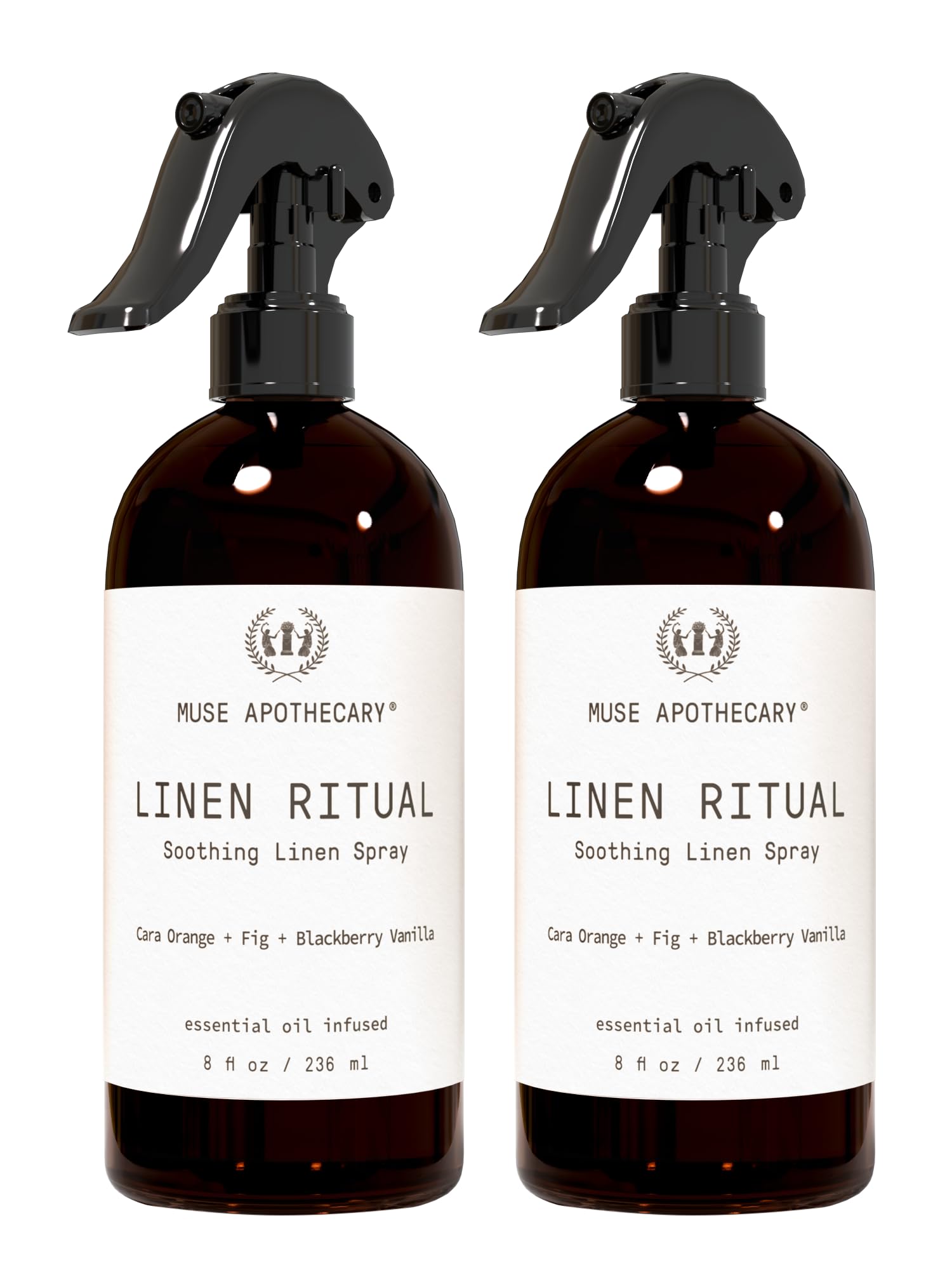 Muse Apothecary Linen Ritual Linen Mist – Cara Orange, Fig & Blackberry Vanilla, 8 oz (2 Pack)
