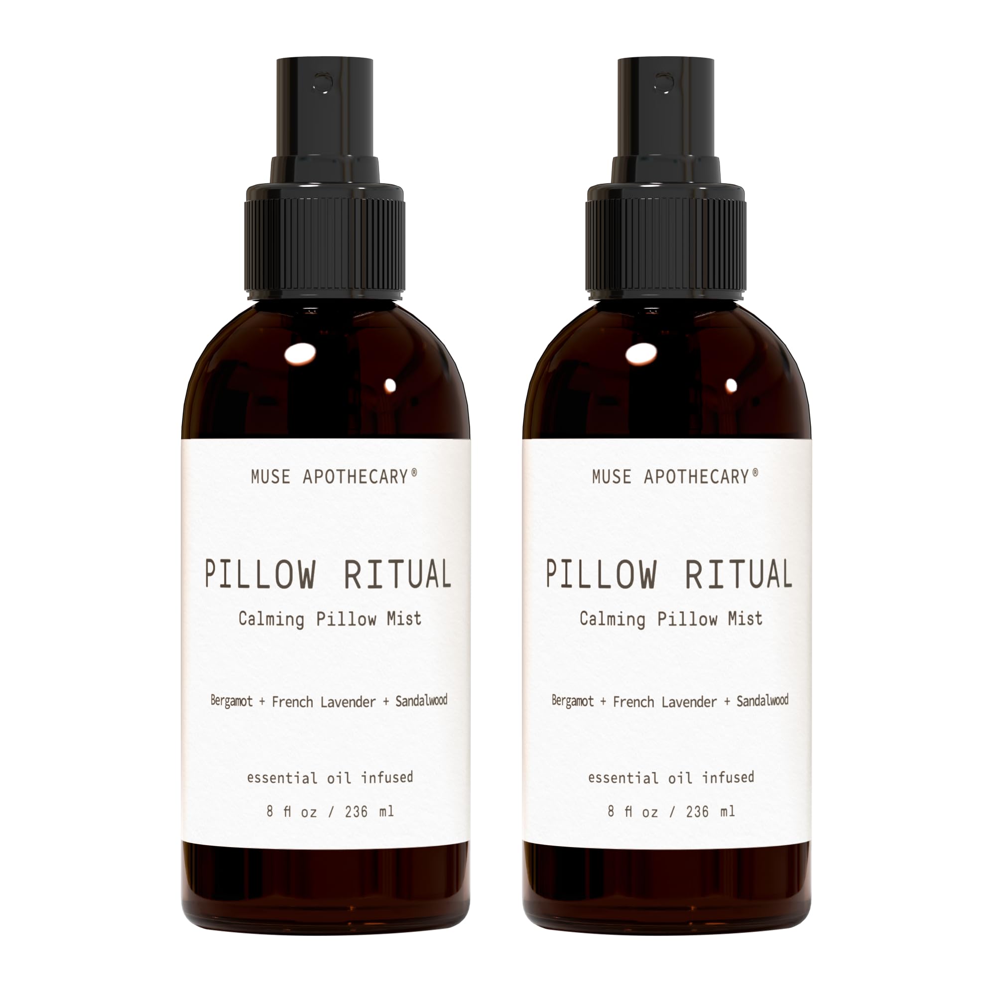 Muse Apothecary Pillow Ritual - Aromatic Pillow Mist with Bergamot, French Lavender & Sandalwood - 8 oz