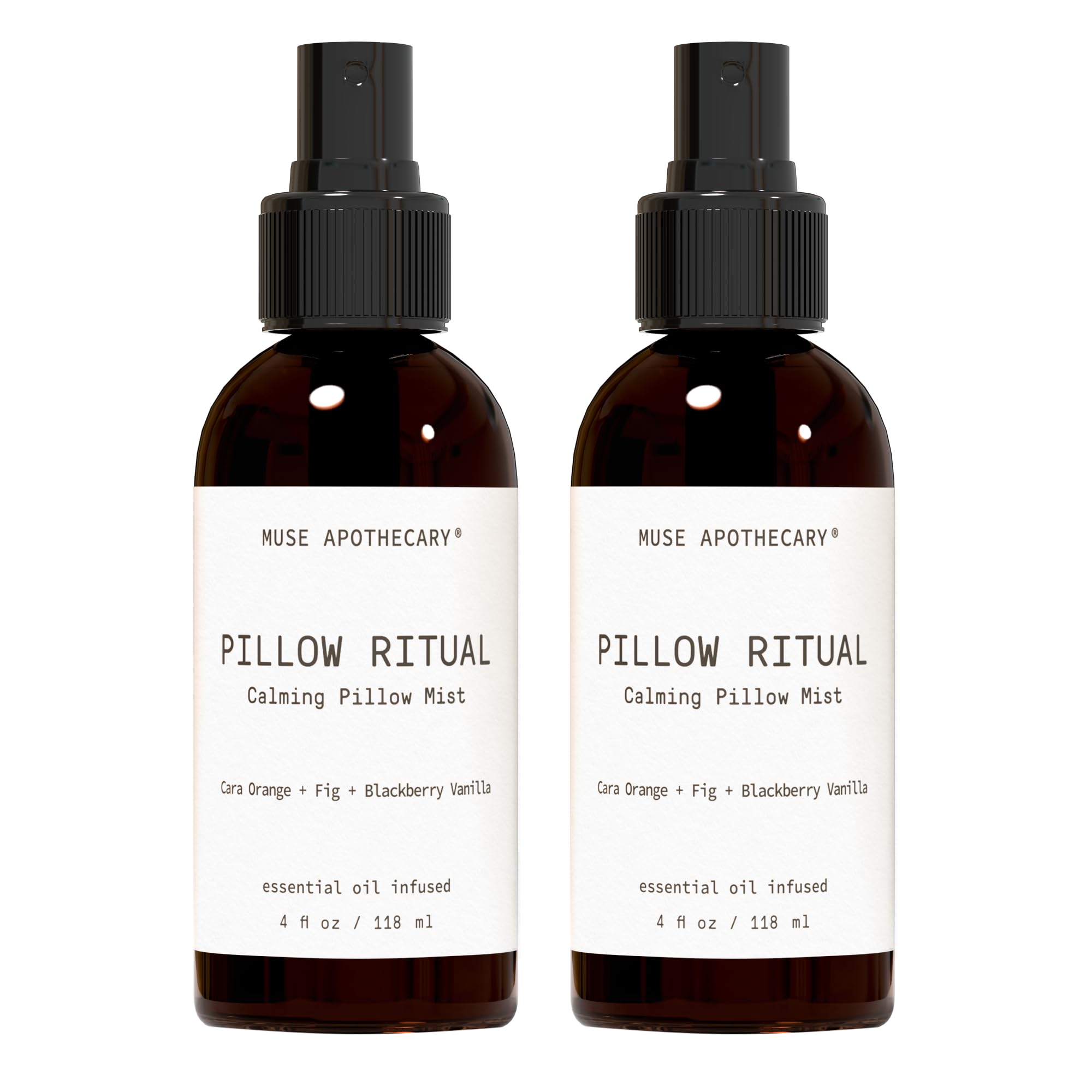 Muse Apothecary Pillow Ritual – Aromatic Calming Pillow Mist (4 oz) | Cara Orange + Fig + Blackberry Vanilla
