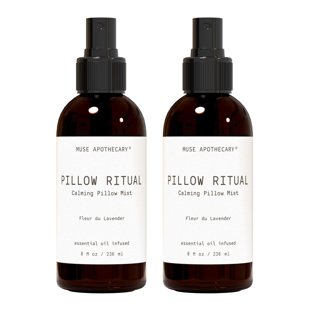 Muse Apothecary Pillow Ritual Mist – Lavender Linen Spray, 8 oz (2 Pack)