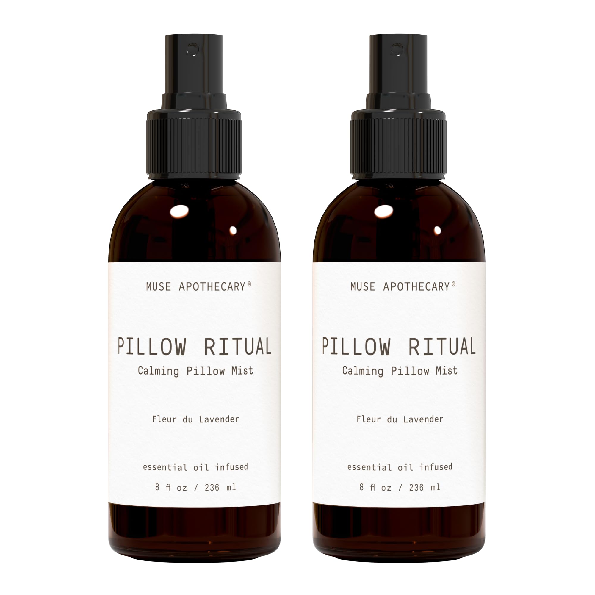 Muse Apothecary Pillow Ritual Mist – Lavender Linen Spray, 8 oz (2 Pack)