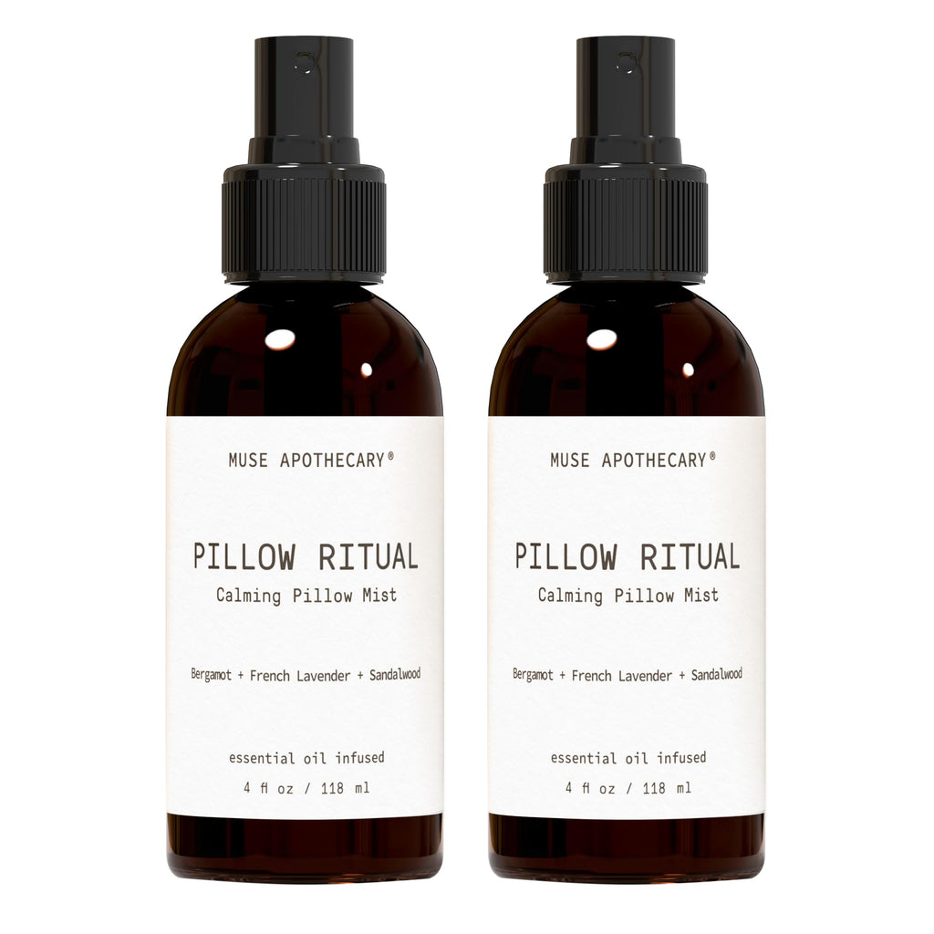 Muse Apothecary Pillow Ritual - Aromatic Pillow Mist (4 oz) Bergamot, French Lavender & Sandalwood