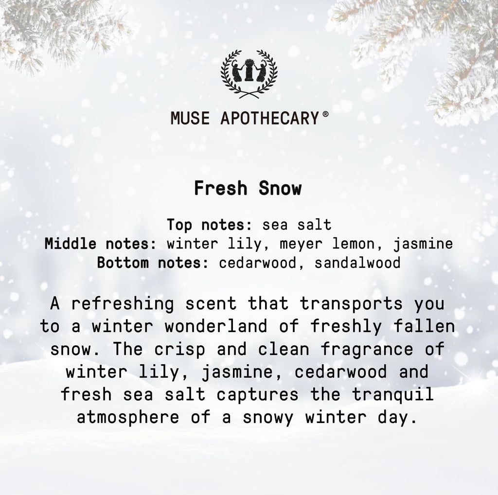 Muse Apothecary Pillow Ritual – Aromatic Pillow Mist, Fresh Snow, 8 oz
