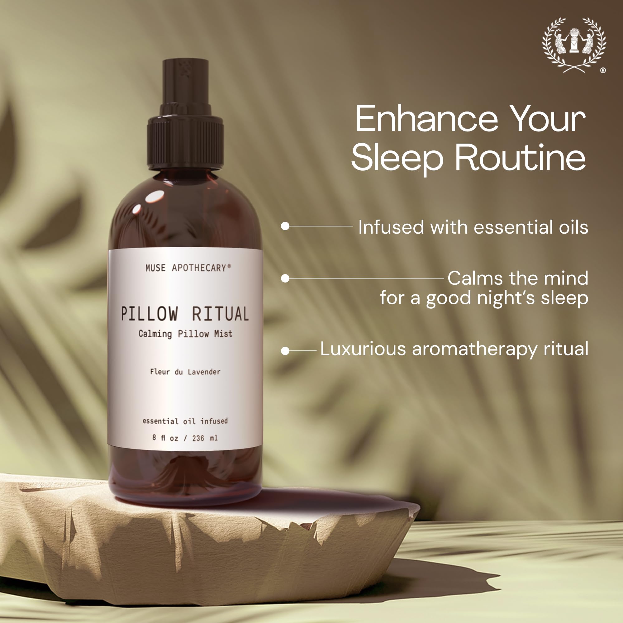 Muse Apothecary Pillow Ritual - Aromatic Pillow Mist (8 oz) | Cara Orange + Fig + Blackberry Vanilla