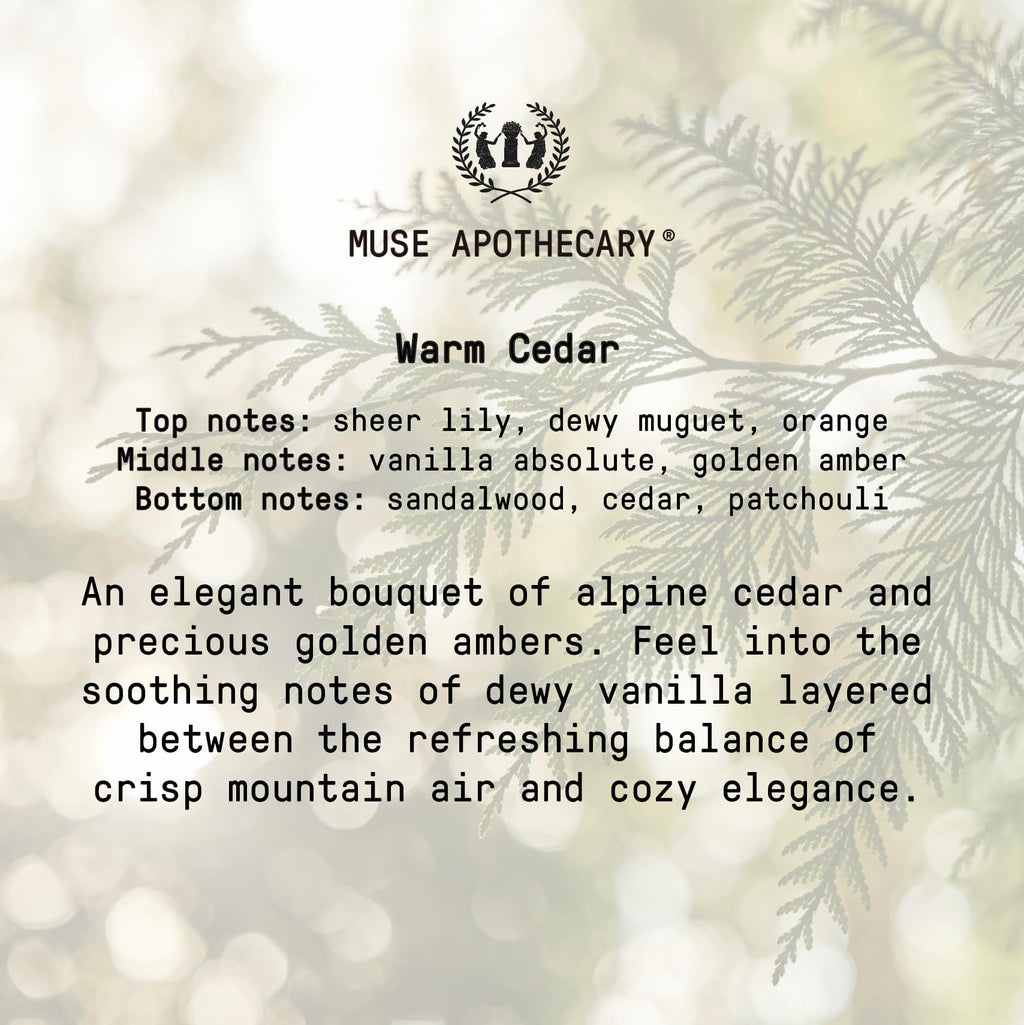 Muse Apothecary Pillow Ritual – Calming Pillow Mist (Warm Cedar)