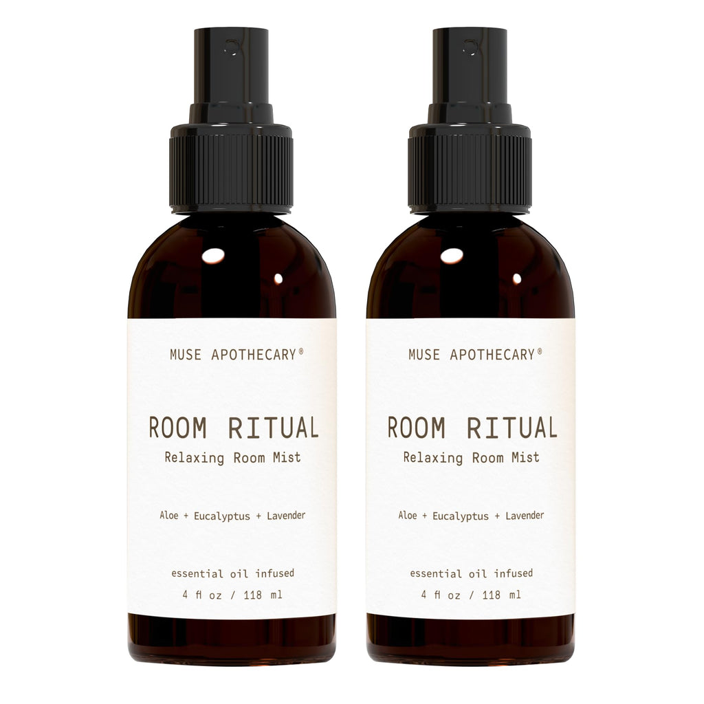 Muse Apothecary Room Ritual - Aromatic Room Mist 4 oz (Aloe + Eucalyptus + Lavender) - 2 Pack