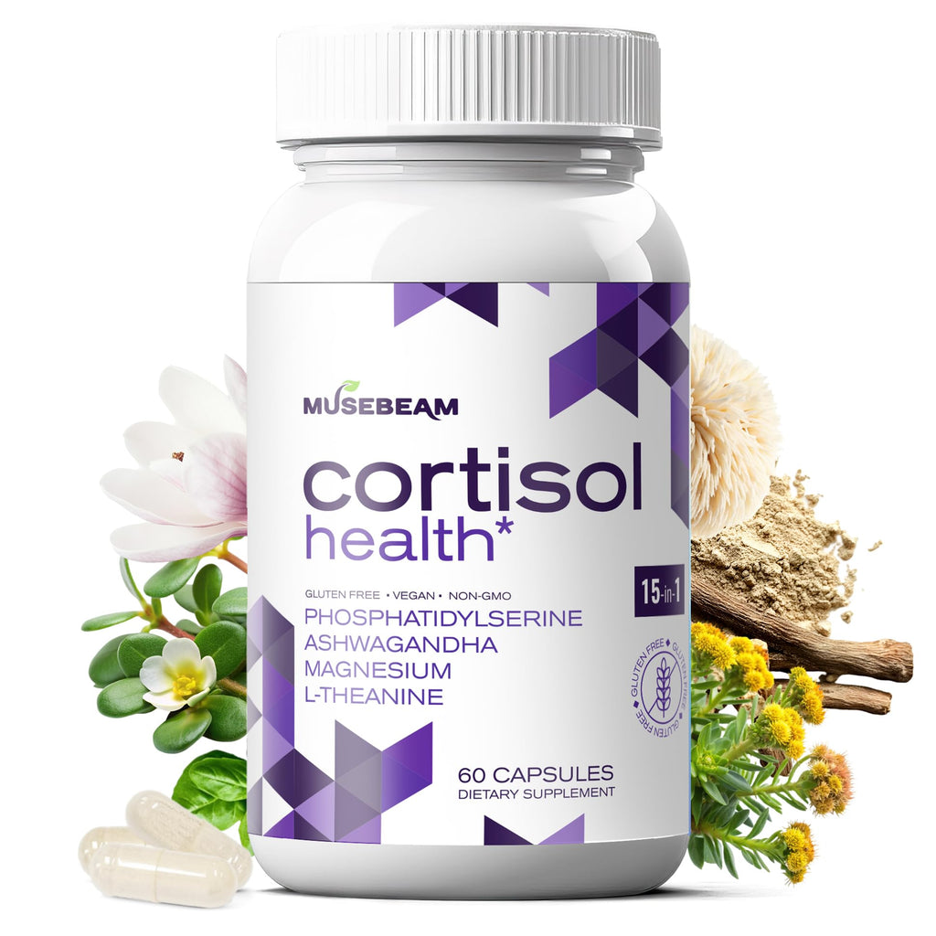 MuseBeam Cortisol Detox for Women & Men - Lower Cortisol & Balance Adrenal Health