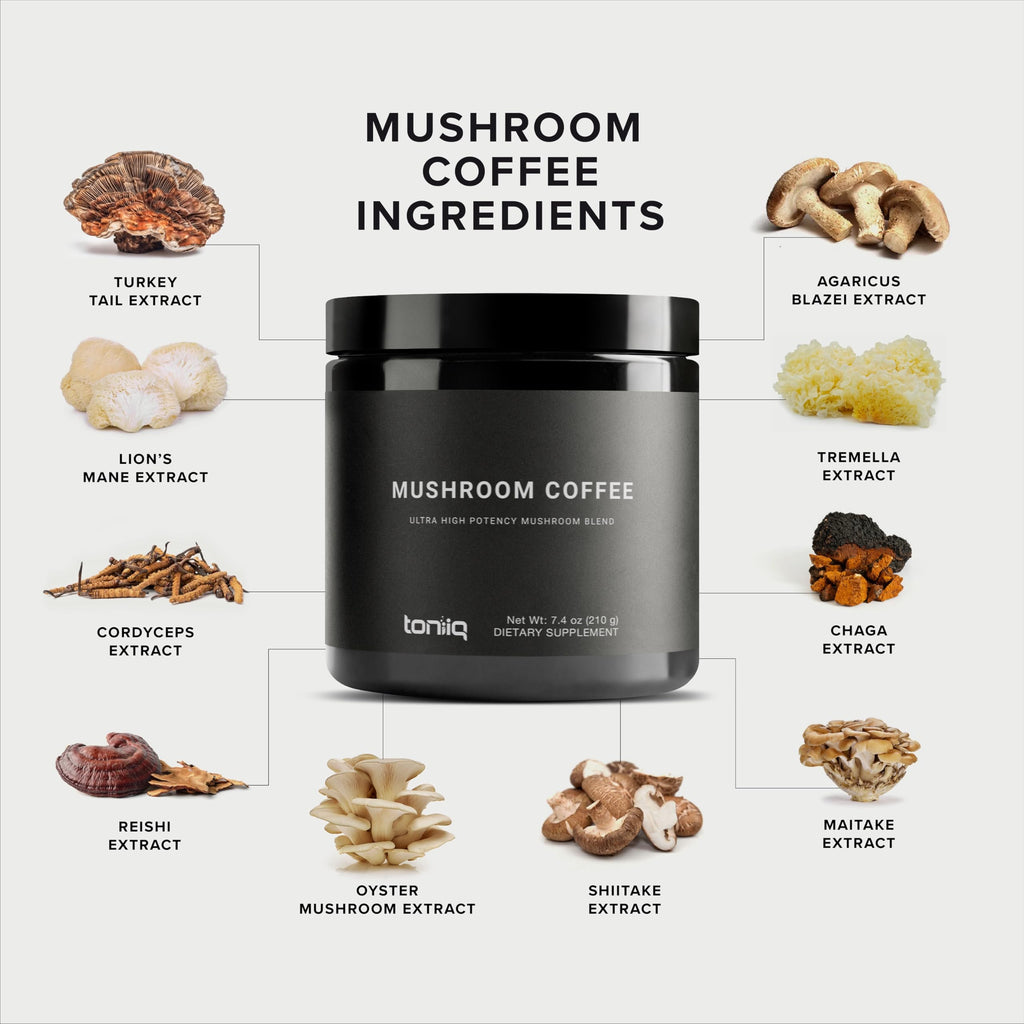Mushroom Coffee 10:1 Extract | Colombian Beans, Lion's Mane & Cordyceps | Lab Tested