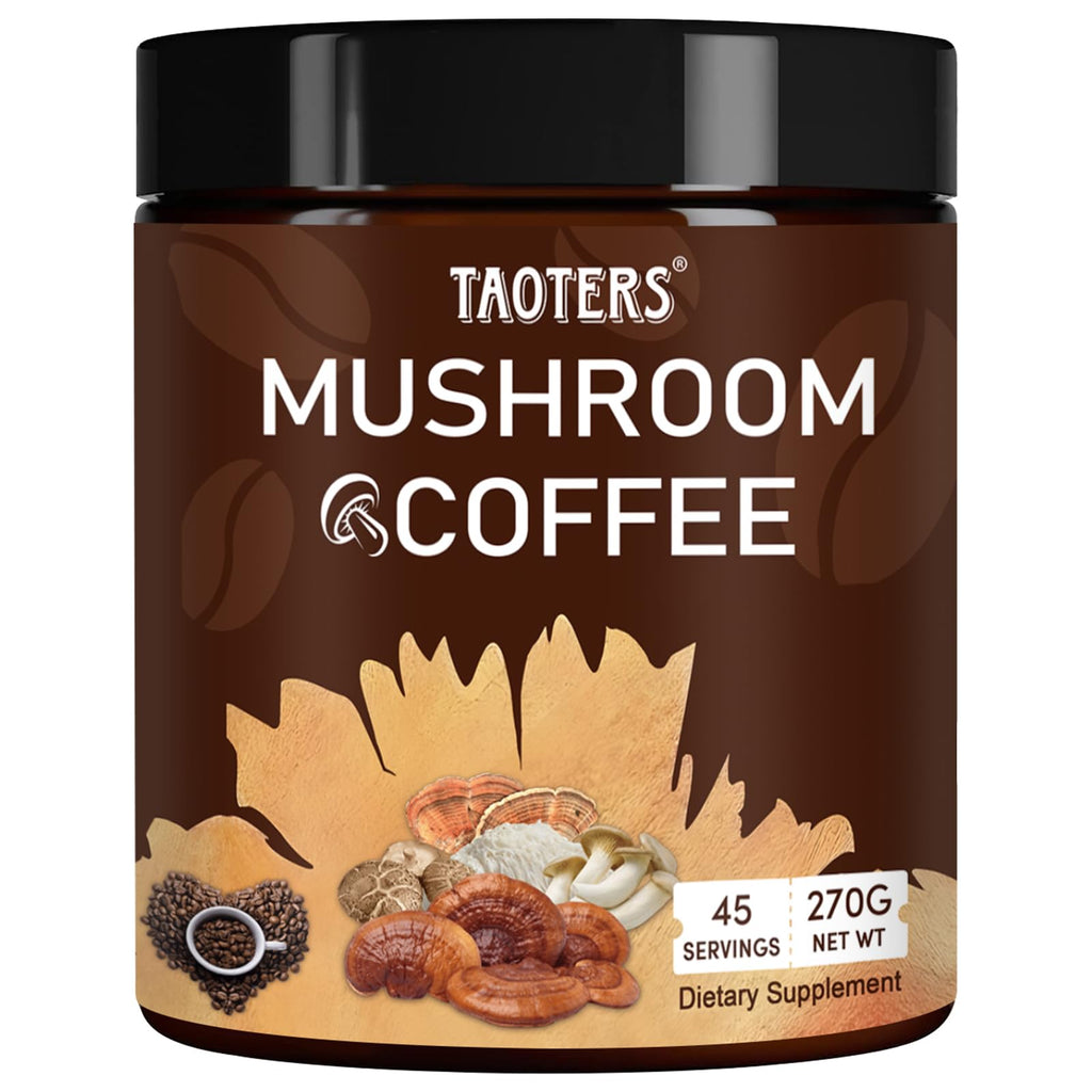 Mushroom Coffee with Cordyceps, Reishi & Lion's Mane – 45 Servings