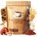 Mushroom Coffee – Adaptogenic Blend with Lion’s Mane, Reishi, Cordyceps, Shiitake, Turkey Tail & King Trumpet | 10.58 oz | 50 Servings