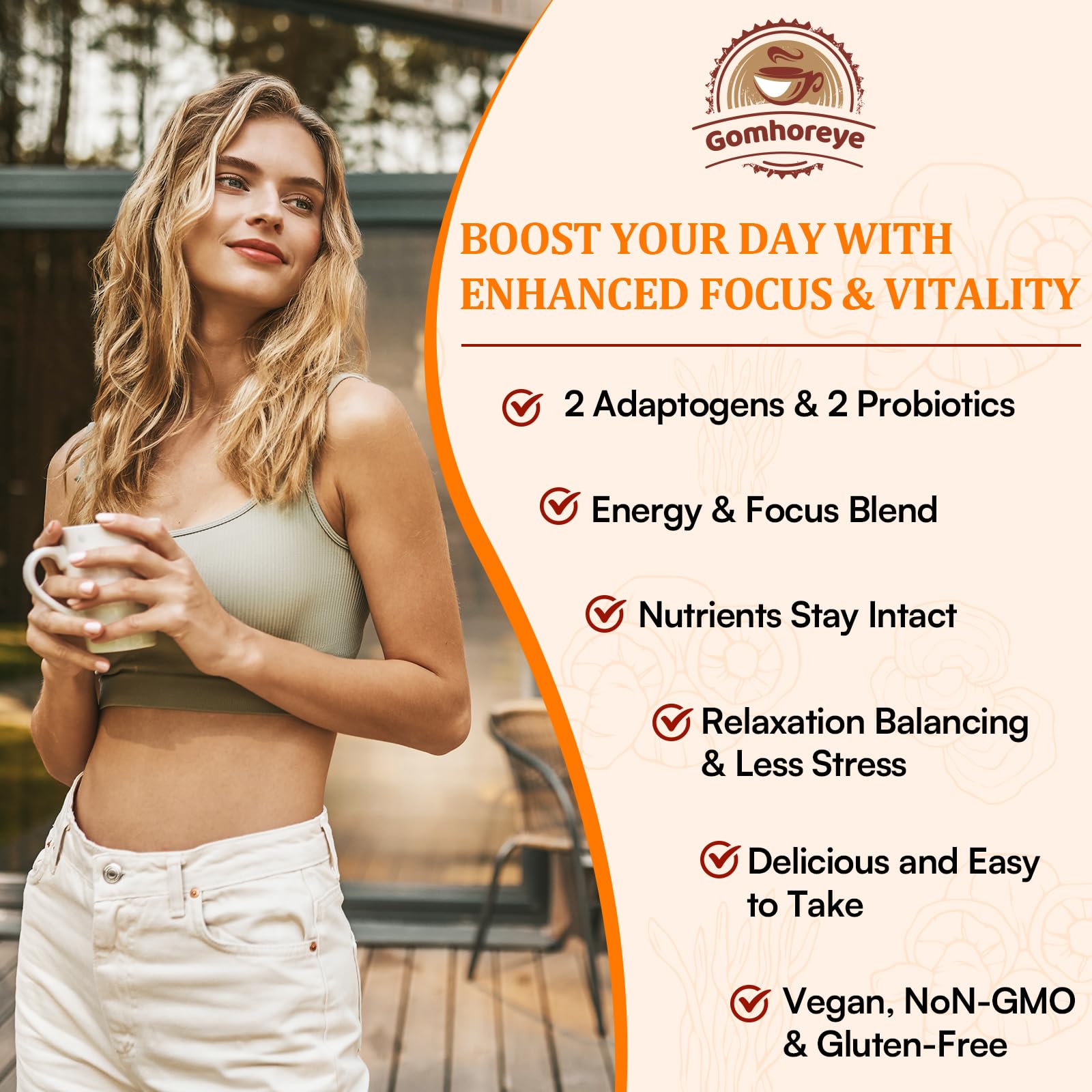 Organic Mushroom Coffee — 11 Superfood Mushrooms (Lion’s Mane, Reishi, Chaga) 5.3oz