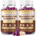 2 Packs Mushroom Complex Gummies 10-Blend – Lion's Mane & Cordyceps for Brain & Immune Support
