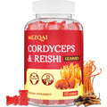 Mushroom Gummies with Cordyceps & Reishi – Brain, Energy, Focus, Immunity & Rest (60 Count)