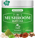 Mushroom Matcha Adaptogenic Blend – 7 Mushrooms + Ceremonial Grade Matcha, 45 Servings