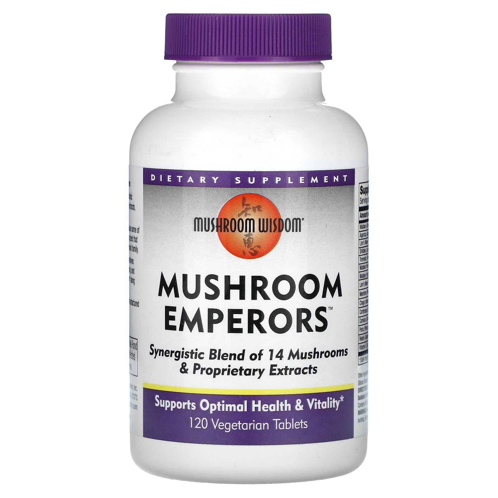 Mushroom Wisdom Mushroom Emperors - 120 Count | Health & Vitality
