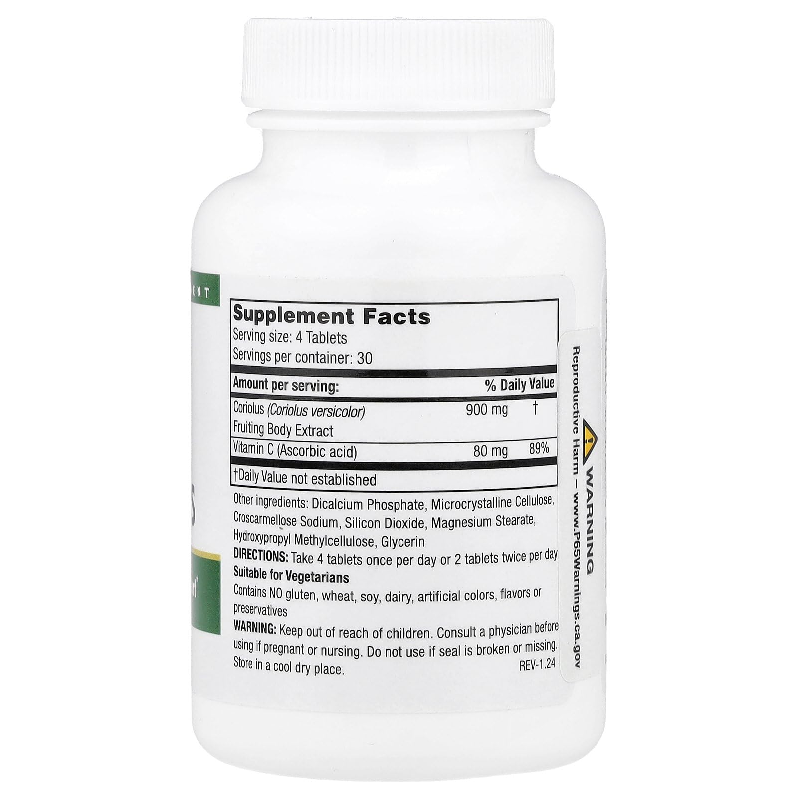Mushroom Wisdom Super Coriolus - 120 VegTabs | Immune & Liver Support